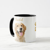 Aangepaste Golden Retriever Hond Gepersonaliseerd  Mok (Voorkant links)