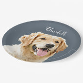 Aangepaste Golden Retriever Hond Gepersonaliseerd  Papieren Bordje (Gekanteld)
