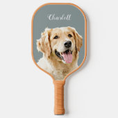 Aangepaste Golden Retriever Hond Gepersonaliseerd Pickleball Paddle (Voorkant)