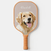 Aangepaste Golden Retriever Hond Gepersonaliseerd  Pickleball Paddle (Voorkant)
