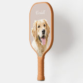 Aangepaste Golden Retriever Hond Gepersonaliseerd  Pickleball Paddle (Links)