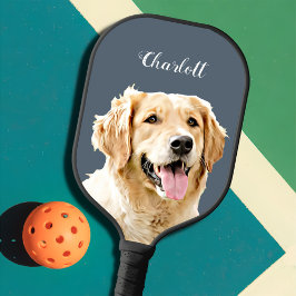Aangepaste Golden Retriever Hond Gepersonaliseerd  Pickleball Paddle