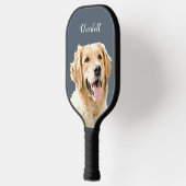 Aangepaste Golden Retriever Hond Gepersonaliseerd  Pickleball Paddle (Links)