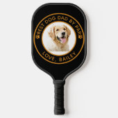 Aangepaste Golden Retriever Hond Gepersonaliseerd Pickleball Paddle (Voorkant)
