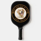 Aangepaste Golden Retriever Hond Gepersonaliseerd Pickleball Paddle (Achterkant)