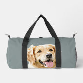 Aangepaste Golden Retriever Hond Gepersonaliseerd  Plunjezak (Voorkant)