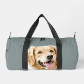 Aangepaste Golden Retriever Hond Gepersonaliseerd  Plunjezak (Achterkant)
