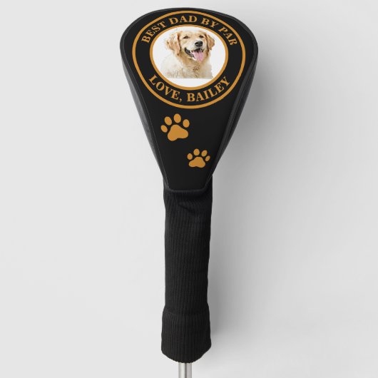 Aangepaste Golden Retriever Hond gepersonaliseerde Golfheadcover (Voorkant)