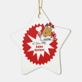 Aangepaste Golden Retriever Keepomwille Ornament (Links)