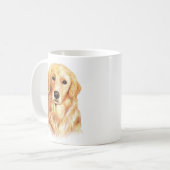 Aangepaste Golden Retriever Koffiemok (Voorkant links)