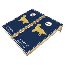 Aangepaste Golden Retriever Silhouette Preppy