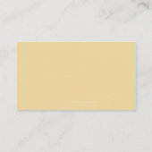 Aangepaste Golden Yellow Wedding Gift Registry Kaa Informatiekaartje (Achterkant)
