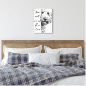 Aangepaste Goldendoodle Canvas Wandkunst (Insitu (Slaapkamer))