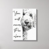 Aangepaste Goldendoodle Canvas Wandkunst Afdruk (Voorkant)