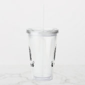 Aangepaste Goldendoodle Hond gepersonaliseerde tek Acryl Drinkbeker (Rechts)