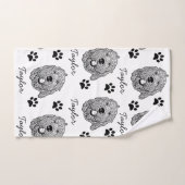 Aangepaste Goldendoodle Hond gepersonaliseerde tek Bad Handdoek (Handdoek)