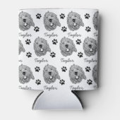 Aangepaste Goldendoodle Hond gepersonaliseerde tek Blikjeskoeler (Voorkant)