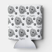 Aangepaste Goldendoodle Hond gepersonaliseerde tek Blikjeskoeler (Achterkant)