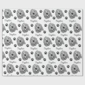 Aangepaste Goldendoodle Hond gepersonaliseerde tek Cadeaupapier (Vlak)