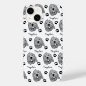 Aangepaste Goldendoodle Hond gepersonaliseerde tek Case-Mate iPhone Case (Achterkant)