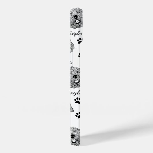 Aangepaste Goldendoodle Hond gepersonaliseerde tek Case-Mate iPhone Case (Achterkant / Rechts)