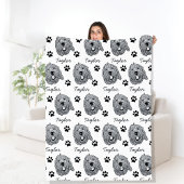 Aangepaste Goldendoodle Hond gepersonaliseerde tek Fleece Deken