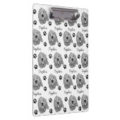 Aangepaste Goldendoodle Hond gepersonaliseerde tek Klembord (Rechts)