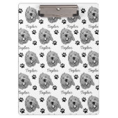 Aangepaste Goldendoodle Hond gepersonaliseerde tek Klembord (Voorkant)