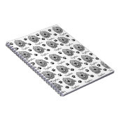 Aangepaste Goldendoodle Hond gepersonaliseerde tek Notitieboek (Rechterzijde)