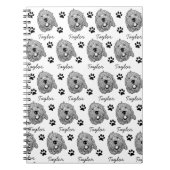 Aangepaste Goldendoodle Hond gepersonaliseerde tek Notitieboek (Voorkant)