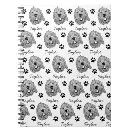 Aangepaste Goldendoodle Hond gepersonaliseerde tek Notitieboek