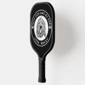 Aangepaste Goldendoodle Hond gepersonaliseerde tek Pickleball Paddle (Links)