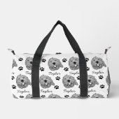 Aangepaste Goldendoodle Hond gepersonaliseerde tek Plunjezak (Voorkant)