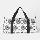 Aangepaste Goldendoodle Hond gepersonaliseerde tek Plunjezak (Achterkant)