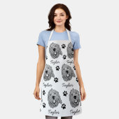 Aangepaste Goldendoodle Hond gepersonaliseerde tek Schort (Gedragen)