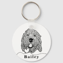 Aangepaste Goldendoodle Hond gepersonaliseerde tek