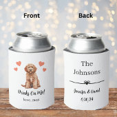Aangepaste Goldendoodle Pet Wedding Koelbox Blikjeskoeler