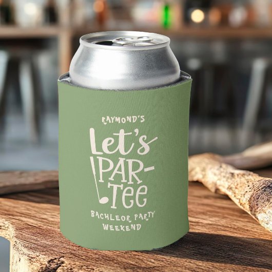 Aangepaste Golf Bachelor Party Let's Par-Tee Blikjeskoeler