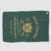 Aangepaste Golf Bachelor PartyPersoonlijke Bruidsj Golfhanddoek (Horizontaal)