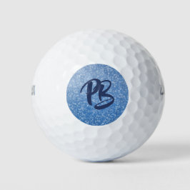 Aangepaste Golf Ball Blue Sparkle Golfballen