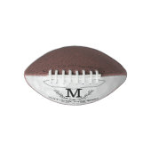Aangepaste Golf Ball Pattern Naam Monogram Age American Football (Voorkant)