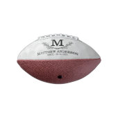 Aangepaste Golf Ball Pattern Naam Monogram Age American Football (Gedraaid 270)