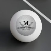 Aangepaste Golf Ball Pattern Name Monogram Age