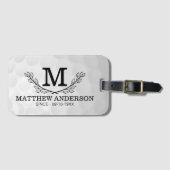 Aangepaste Golf Ball Pattern Name Monogram Age Bagagelabel (Voorkant (horizontaal))