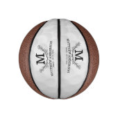 Aangepaste Golf Ball Pattern Name Monogram Age Basketbal (Verticaal)