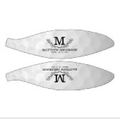 Aangepaste Golf Ball Pattern Name Monogram Age Basketbal (Panelen)