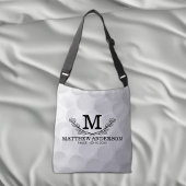 Aangepaste Golf Ball Pattern Name Monogram Age Crossbody Tas