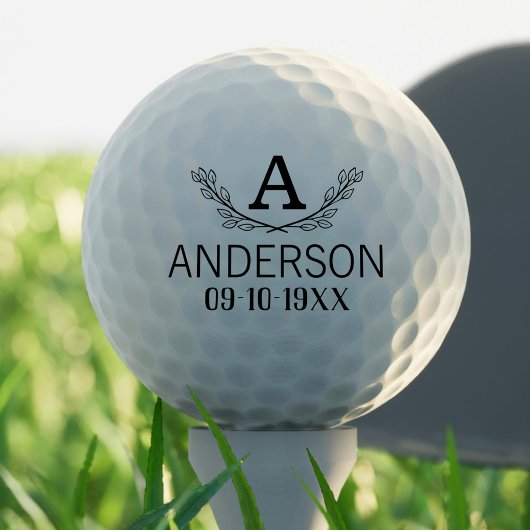 Aangepaste Golf Ball Pattern Name Monogram Age Golfballen