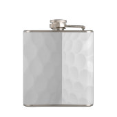 Aangepaste Golf Ball Pattern Name Monogram Age Heupfles (Achterkant)