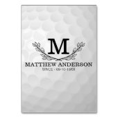 Aangepaste Golf Ball Pattern Name Monogram Age Kaart (Voorkant)